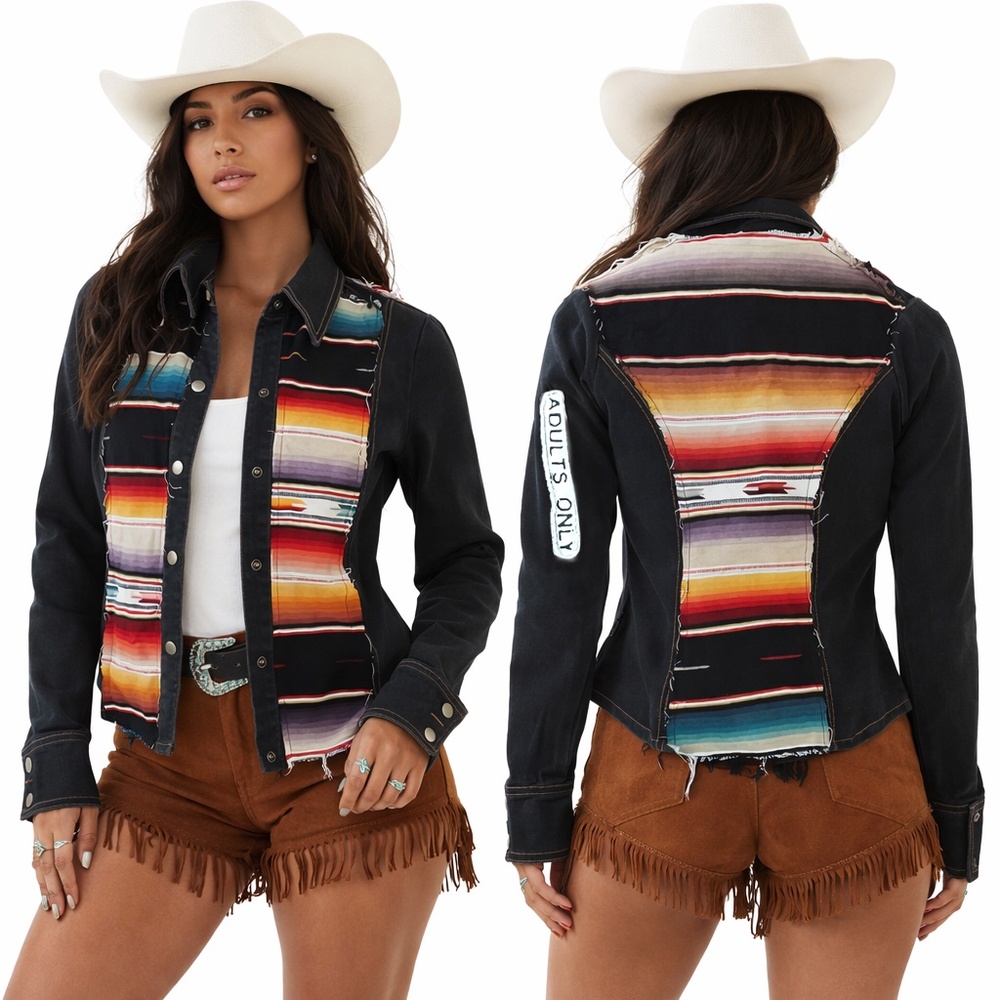 Forgotten Saints Serape Panel Western Jacket